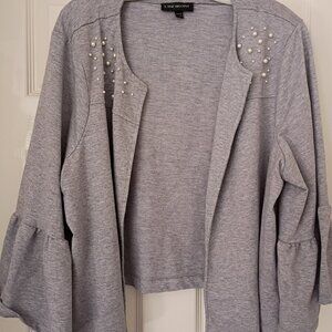Pearl Encrusted Lane Bryant Puff Sleeves Size 22/24